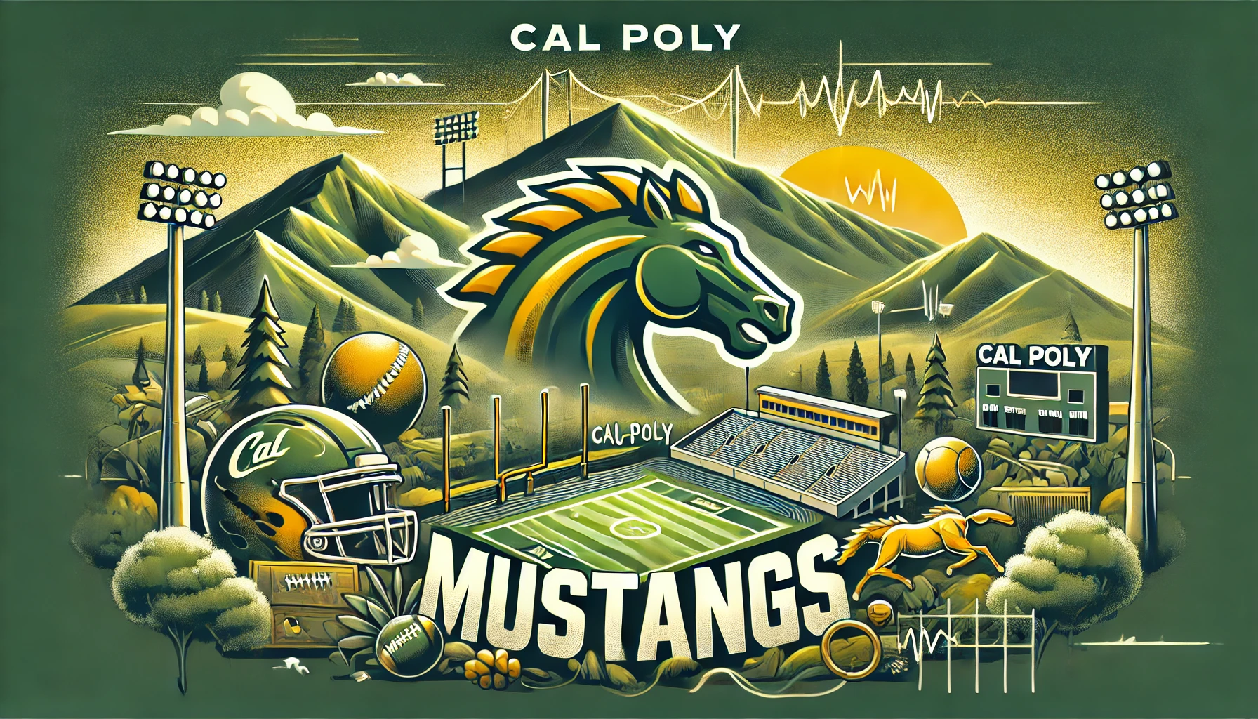 Cal Poly Mustangs Color Codes